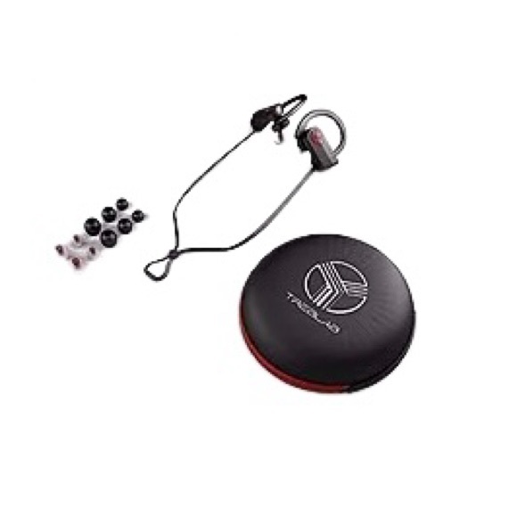 Treblab XR500 Wireless Bluetooth Headphones Black/Red - Picture 1 of 4